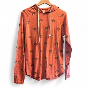 Heather Red Bulldog Hoodie